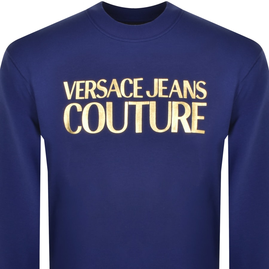 Versace Jeans Couture Logo Sweatshirt Blue Mainline Menswear